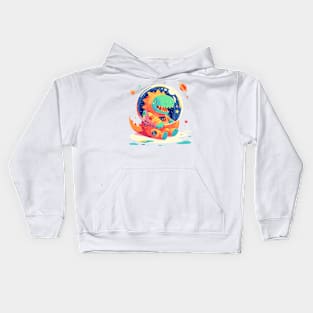 space dino Kids Hoodie